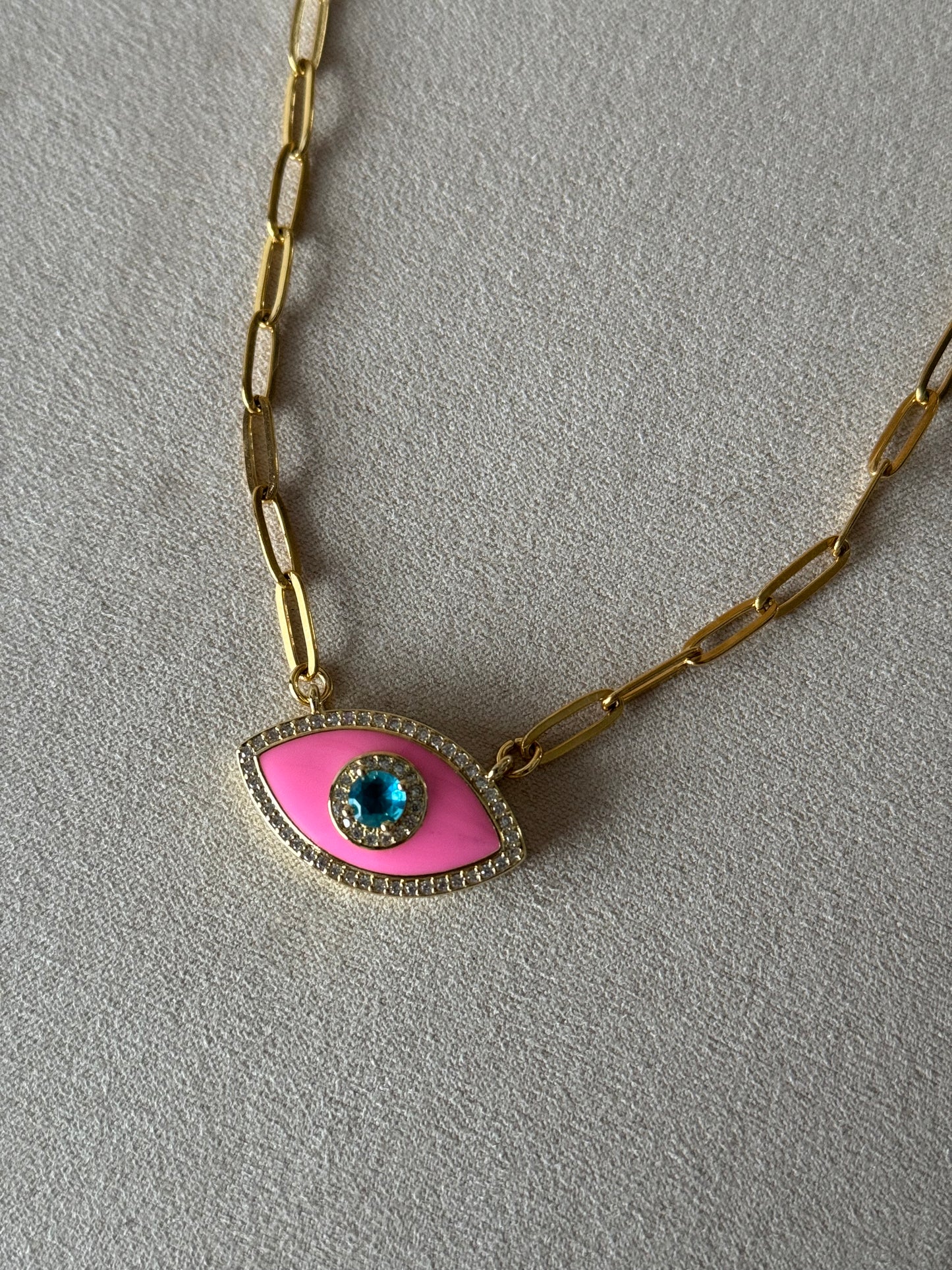 Collar Eslabones "Ojo CITRUS COCKTAIL" ✨ Agua by Ale